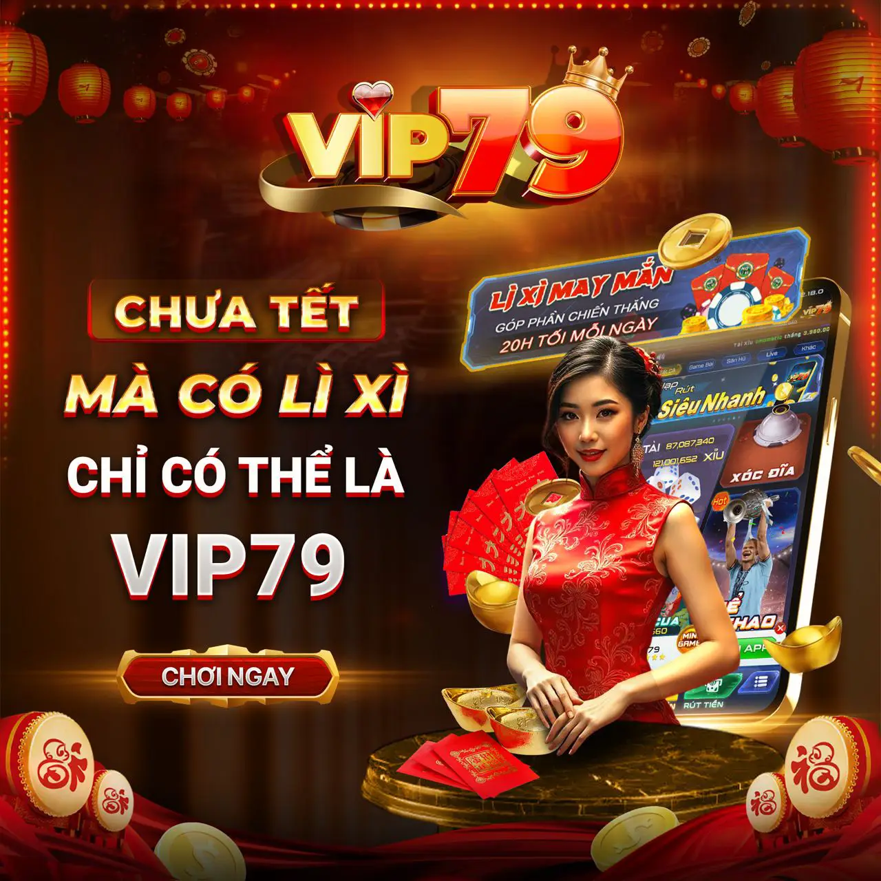 Vip79 lì xì may mắn mỗi ngày lên đến 30 triệu đồng